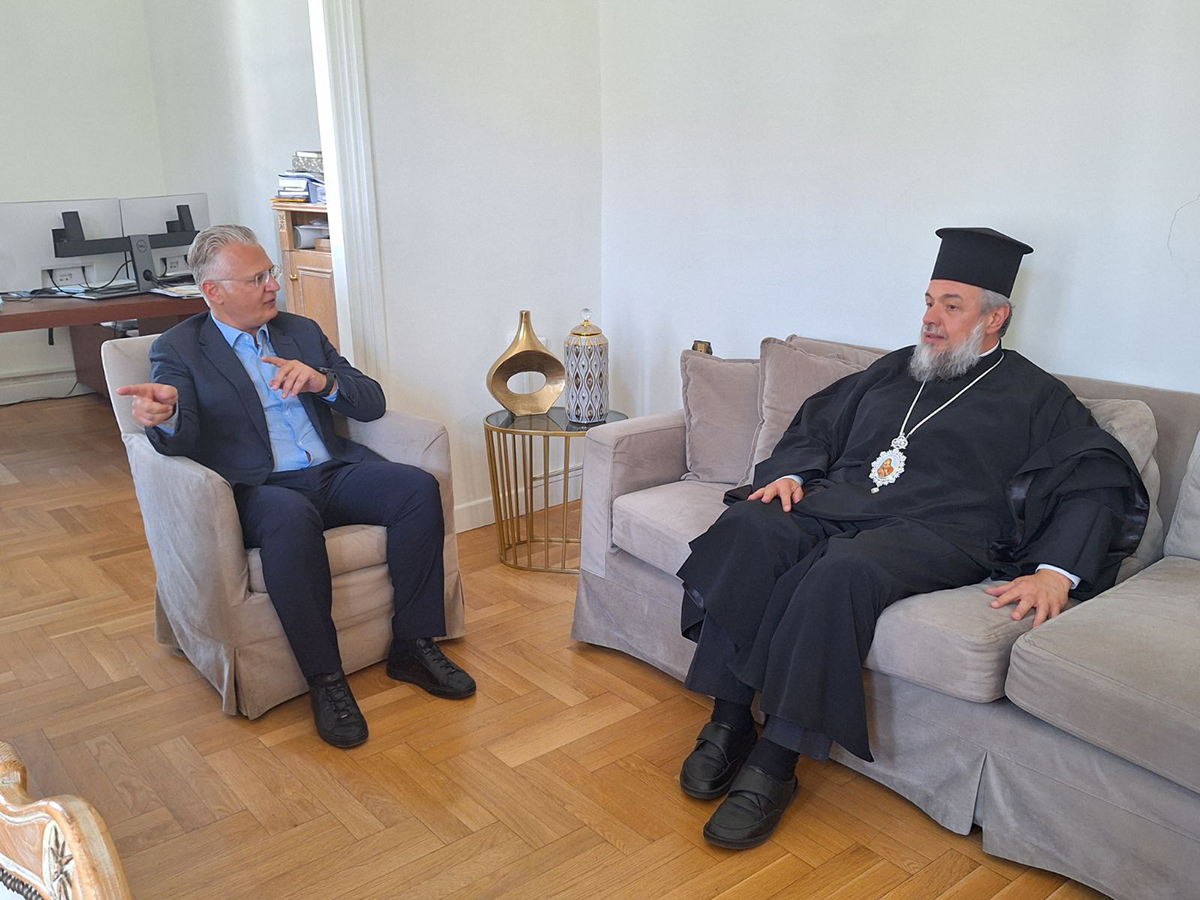 Συνάντηση του Περιφερειάρχη Πελοποννήσου Δημήτρη Πτωχού με τον Μητροπολίτη Γόρτυνος και Μεγαλοπόλεως κ. Νικηφόρο
