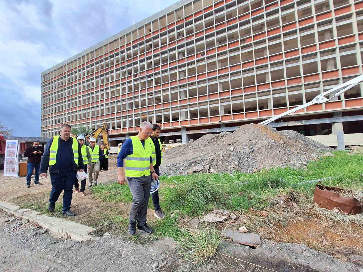 Αυτοψία στο υπό κατασκευή Διοικητήριο της ΠΕ Μεσσηνίας